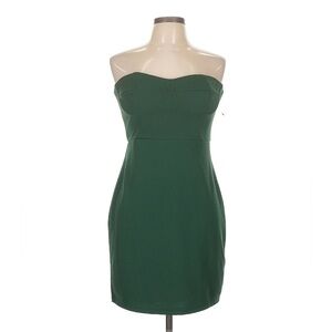 Lulu's Green Strapless Sheath Dress Size Large
